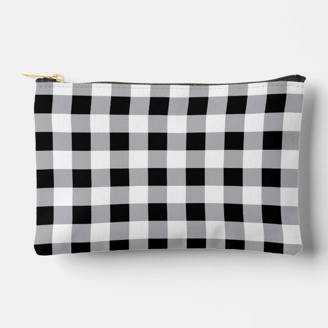 Pochette À Accessoires Motif blanc gris gris (Recto)