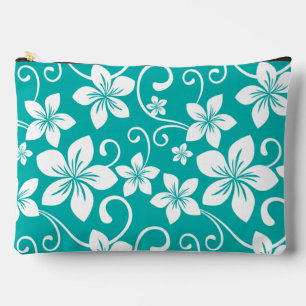 POCHETTE À ACCESSOIRES MOTIF BLUE HAWAII EN TURQUOISE