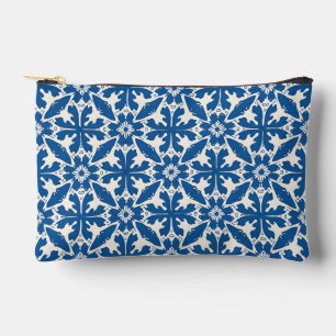 Pochette À Accessoires Motif Boho en Bleu – Élégant & Audacieux