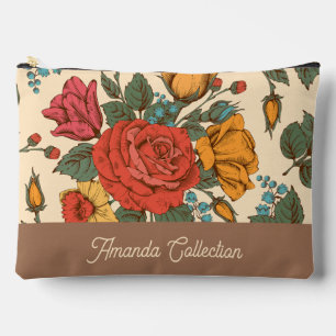 Pochette À Accessoires Motif botanique classique tendance personnalisé Ma