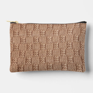 Pochette À Accessoires Motif Bubble Knit Stitch par Shirley Taylor