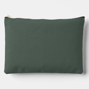 Pochette À Accessoires Motif carreaux vert grand format