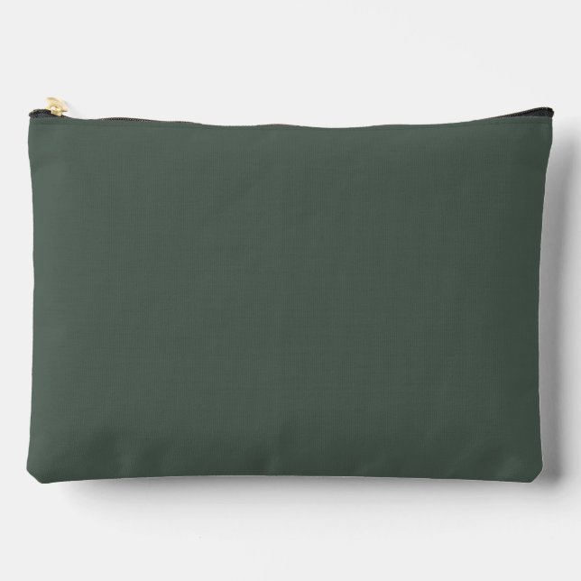 Pochette À Accessoires Motif carreaux vert grand format (Recto)