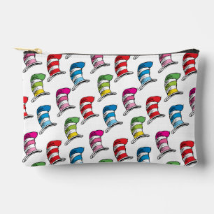 Pochette À Accessoires Motif Chapeau Coloré du Chat au Chapeau