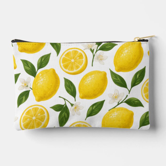 Pochette À Accessoires Motif Citron (Verso)
