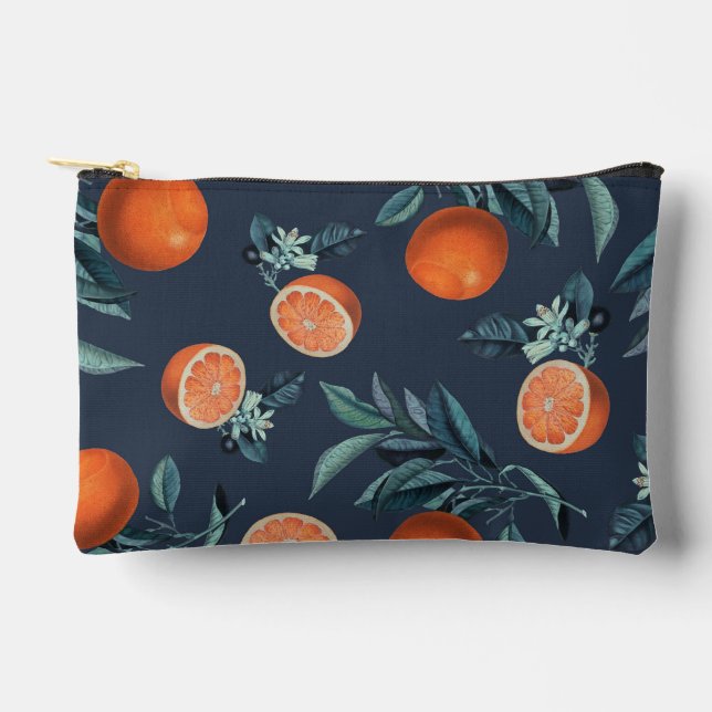 Pochette À Accessoires Motif citron et feuille VI (Recto)