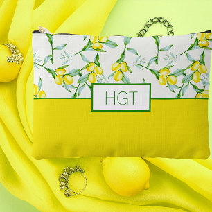 Pochette À Accessoires Motif citrons monogramme