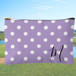 Pochette À Accessoires Motif classique à pois violets Maquillage ou