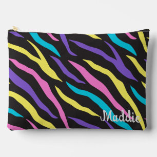Pochette À Accessoires Motif coloré Zebra Glittery
