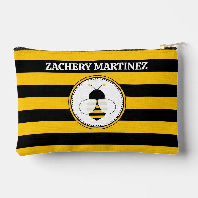 Pochette À Accessoires Motif d'abeille personnalisé (Verso)