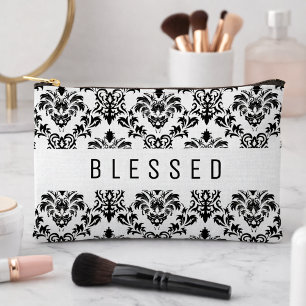 Pochette À Accessoires Motif damassé BLESSED minimaliste