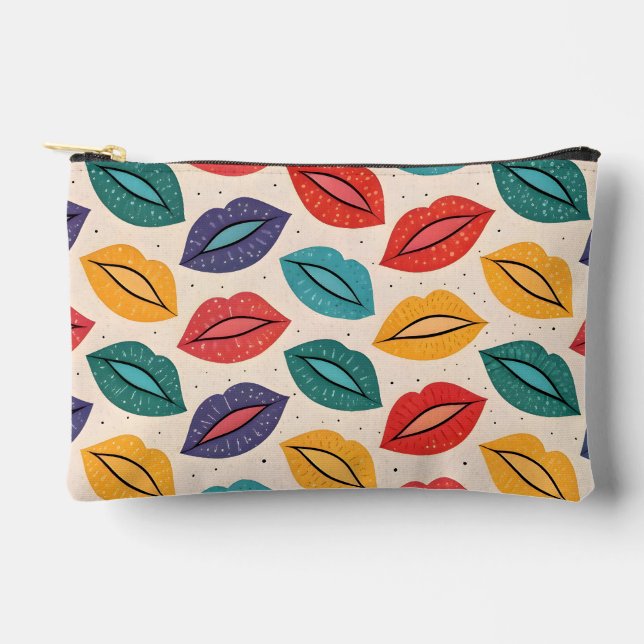 Pochette À Accessoires motif de baiser (Recto)