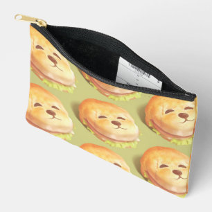 Pochette À Accessoires Motif de burger au visage de chien adorable