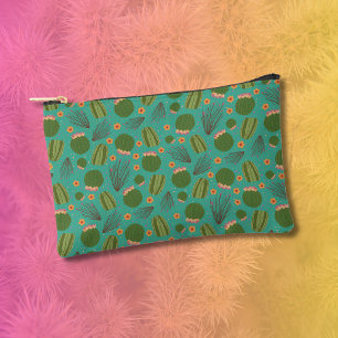 Pochette À Accessoires Motif de cactus du désert d'Arizona et d'ocotillo