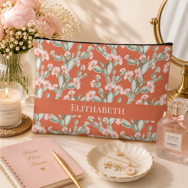 Pochette À Accessoires Motif de cactus sauvage (Créateur téléchargé)