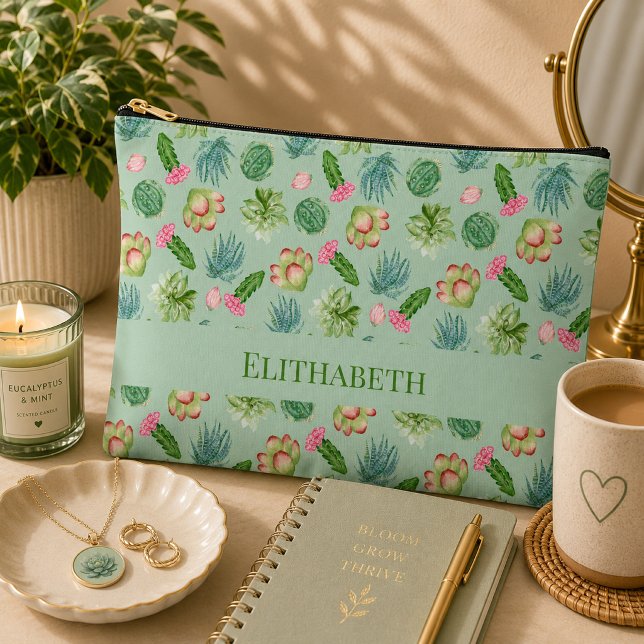 Pochette À Accessoires Motif de cactus sauvage (Créateur téléchargé)