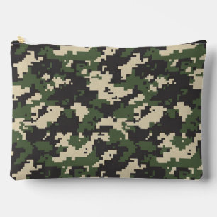 Pochette À Accessoires Motif de camouflage numérique vert