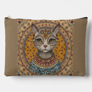 Pochette À Accessoires Motif de chat et motif vintage antique