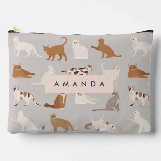 Pochette À Accessoires Motif de chats Monogram Charming Amoureux de les c (Recto)