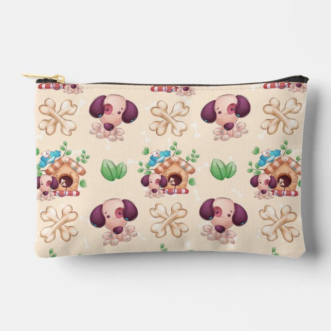 Pochette À Accessoires Motif de chien adorable  (Recto)