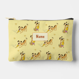 Pochette À Accessoires Motif de chien joueur et crayon heureux