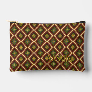 Pochette À Accessoires Motif de chocolat de Dubaï avec nom personnalisé