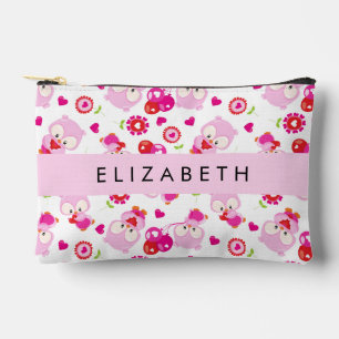 Pochette À Accessoires Motif De Chouettes, Chouettes Mignonnes, Chouettes