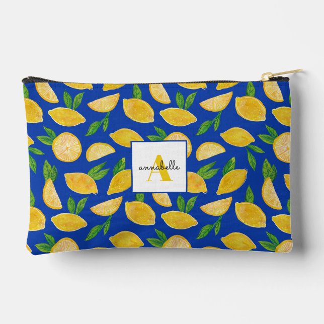 Pochette À Accessoires Motif de citron coloré (Verso)