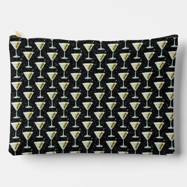 Pochette À Accessoires Motif de cocktail Martini (Recto)