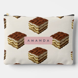 Pochette À Accessoires Motif de dessert Tiramisu délicieux personnalisé