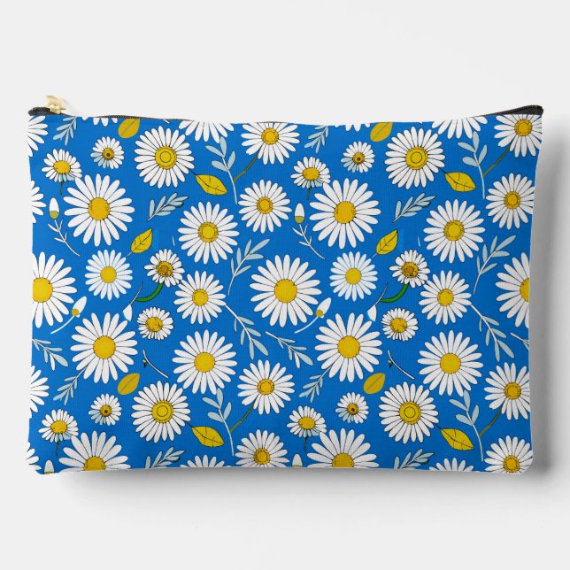 Pochette À Accessoires Motif de fleur de marguerite (Recto)