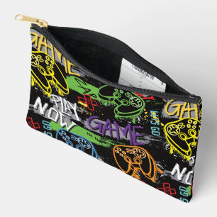 Pochette À Accessoires Motif de jeu graffiti néon