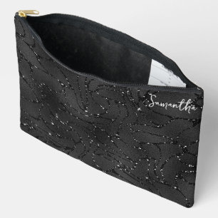 Pochette À Accessoires Motif de luxe Éperviers noir et blanc