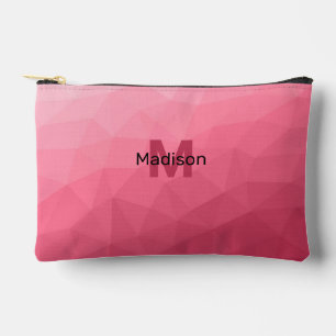 Pochette À Accessoires Motif de maille géométrique à dégradé rose clair M