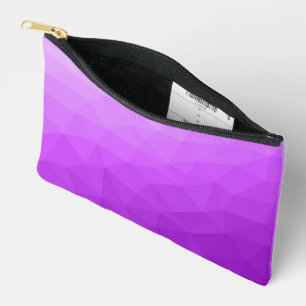 Pochette À Accessoires Motif de maille géométrique à dégradé violet