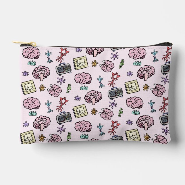 Pochette À Accessoires Motif de neurosciences mignon (Recto)