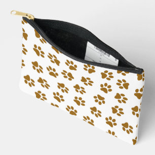 Pochette À Accessoires Motif De Pailles, Pailles De Chien, Pailles D'Or O