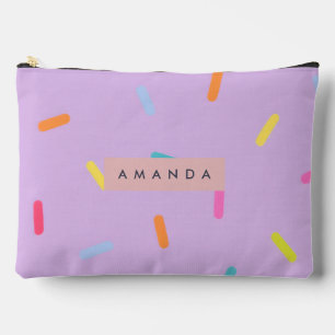 Pochette À Accessoires Motif de paillettes de bonbons colorés personnalis