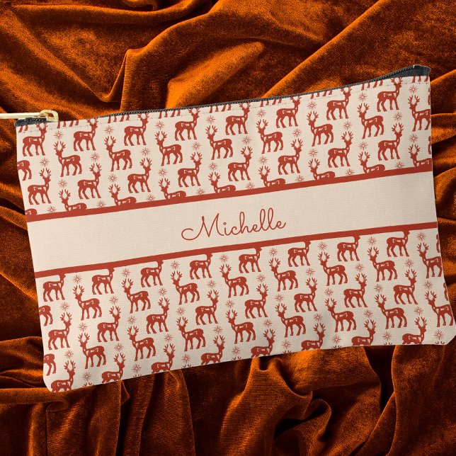 Pochette À Accessoires Motif de renne simple classique moderne (Créateur téléchargé)