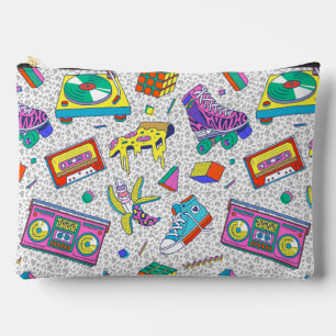 Pochette À Accessoires Motif de soirée de skate rétro 90