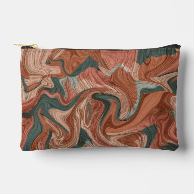 Pochette À Accessoires Motif de texture de marbre    (Recto)