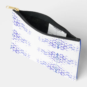 Pochette À Accessoires Motif de triangle coloré unique & citations