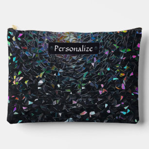 Pochette À Accessoires Motif de verre teinté abstrait iridescent personna