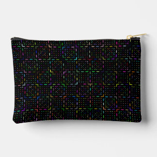 Pochette À Accessoires Motif d'électronique de codage technologique color