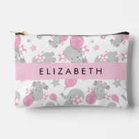 Motif D'Eléphants, Eléphants Mignons, Votre Nom