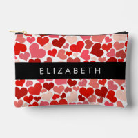 Motif Des Coeurs, Coeurs Rouges, Amour, Votre Nom