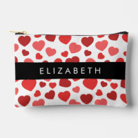 Motif Des Coeurs, Coeurs Rouges, Votre Nom