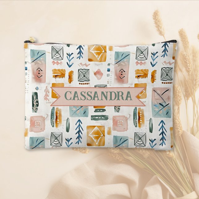 Pochette À Accessoires Motif des flèches et des sites boho doux (Créateur téléchargé)