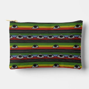 Pochette À Accessoires Motif des yeux psychédéliques