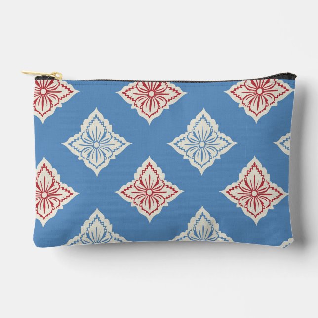Pochette À Accessoires Motif d'impression floral traditionnel (Recto)